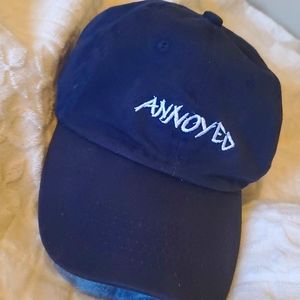 Navy blue "Annoyed" hat